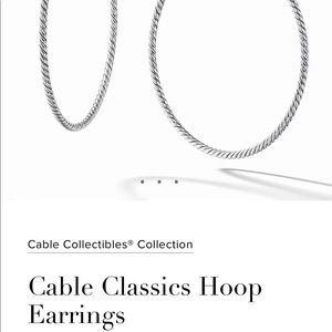 David Yurman hoop earrings
